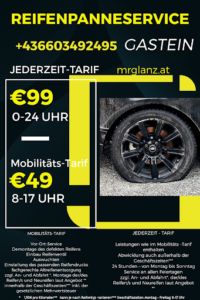 Reifen panne service gastein