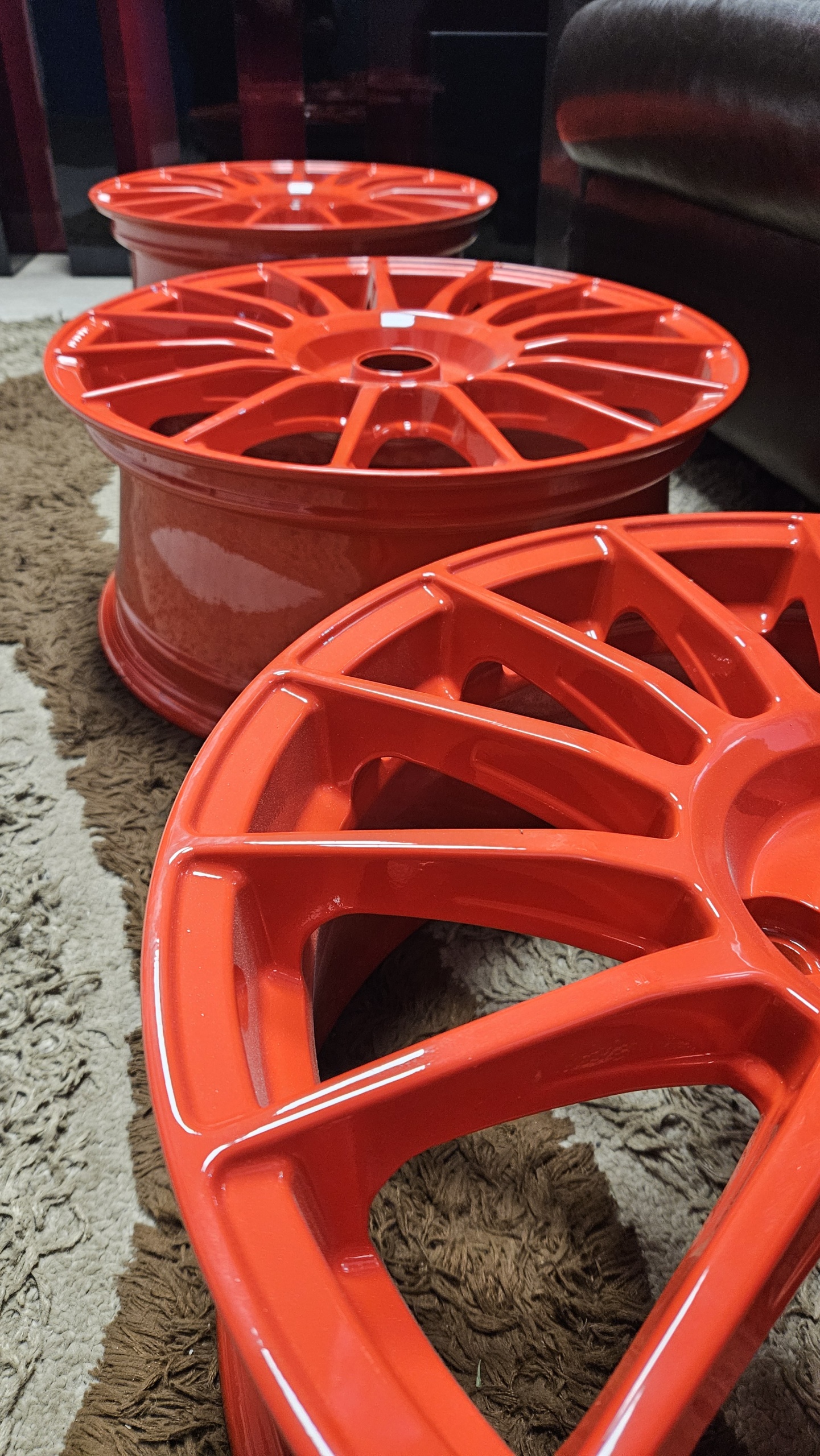 Original BBS 19 Zoll Alufelgen – Frisch Pulverbeschichtet (Porsche Silber) – 5x120 – Bild 3